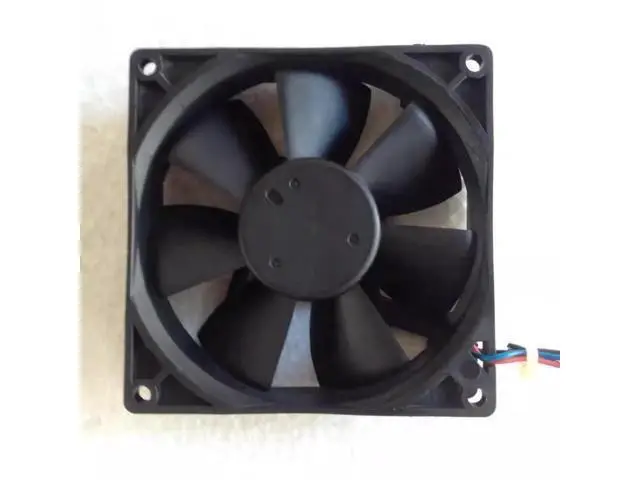 Alt view image 2 of 3 - DC12V 0.30A AFB0912H 9025 9cm 3-wire dual ball bearing temperature control cooling fan