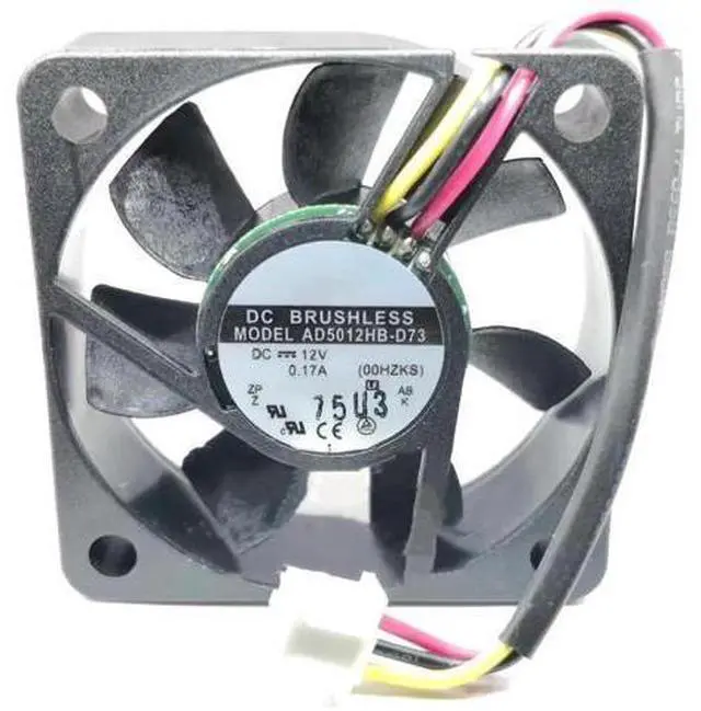 Main image of DC12V 0.17A AD5012HB-D73 5010 5cm 3-Wire Ball Bearing Cooling Fan