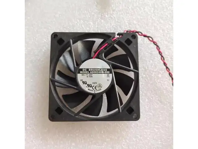 Alt view image 2 of 4 - DC24V 0.15A AD0824HB-D90 8015 8cm 2-wire inverter cooling fan