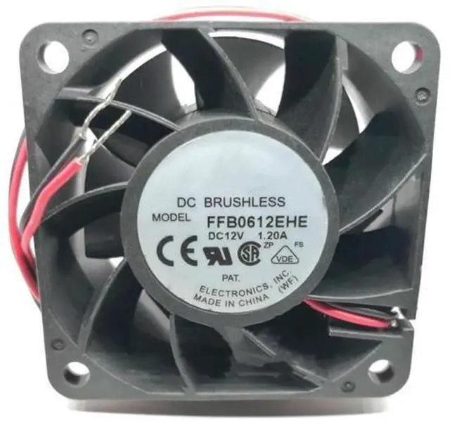 Main image of DC12V 1.20A FFB0612EHE 6038 6cm 2-Wire high air Volume Brute Force Cooling Fan