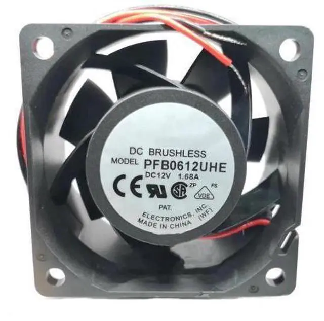 Main image of DC12V 1.68A PFB0612UHE 6038 6cm 2-Wire Large air Volume Cooling Fan