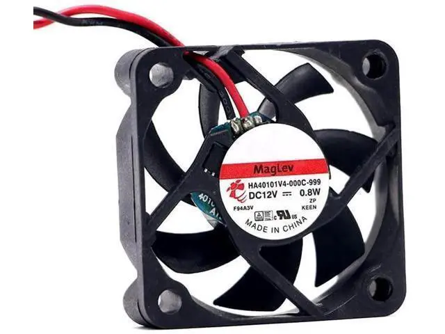 Alt view image 5 of 5 - DC12V 0.8W HA40101V4-000C-999 4010 4cm 2-Wire Super Silent Cooling Fan