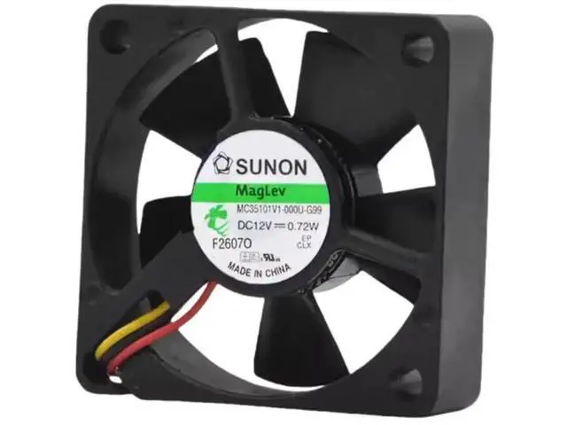 Alt view image 4 of 4 - MC35101V1-000U-G99 DC12V 0.06A 0.72W 10000RPM 35MM 3CM 3510 3-Wire Cooling Fan