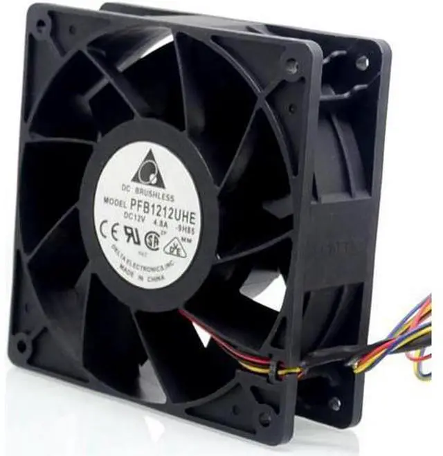 Alt view image 5 of 6 - 1pcs 120*120*38mm PFB1212UHE 12V 4.8A 12038 4 wire double ball crush-fan violence