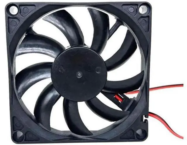 Alt view image 4 of 4 - F-8015H12BII 12V 0.35A 80mm 2-Wire Cooling Fan 80X80X15MM