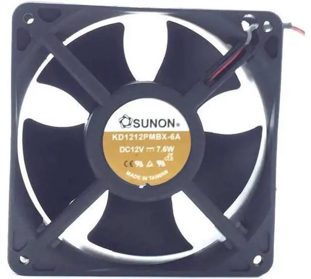 Main image of 1pcs KD1212PMBX-6A 12038 120*120*38MM 2 wire fan 7.6W server inverter axial cooling fan