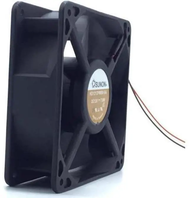 Alt view image 4 of 4 - 1pcs KD1212PMBX-6A 12038 120*120*38MM 2 wire fan 7.6W server inverter axial cooling fan