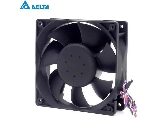 Alt view image 4 of 6 - AFC1212DE 12038 12cm 120mm DC 12V 1.6A pwm ball fan thermostat inverter server cooling fan