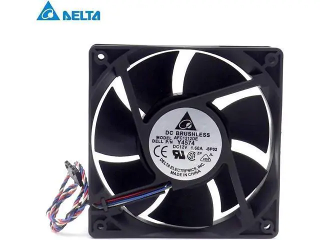 Alt view image 6 of 6 - AFC1212DE 12038 12cm 120mm DC 12V 1.6A pwm ball fan thermostat inverter server cooling fan