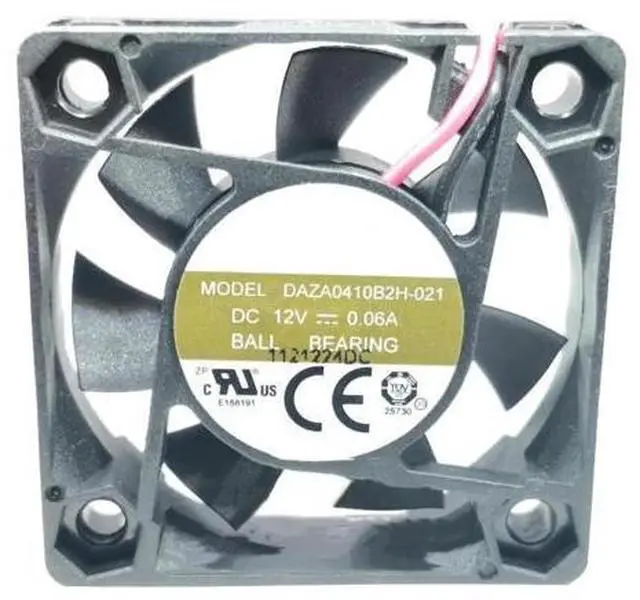 Main image of DC12V 0.06A DAZA0410B2H-021 4010 4cm 2-Wire Ball Bearing Silent Cooling Fan
