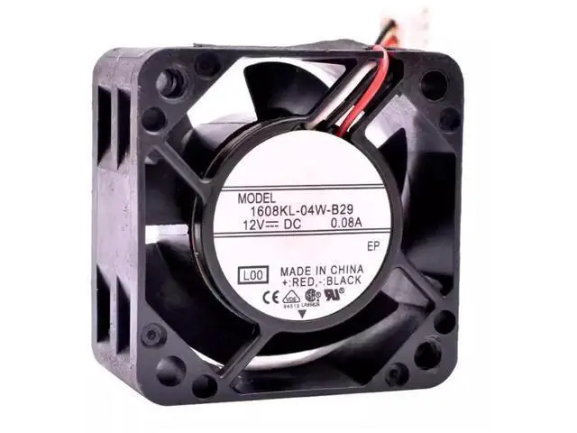 Alt view image 2 of 4 - DC12V 0.08A 1608KL-04W-B29 4020 4cm 3-wire inverter cooling fan