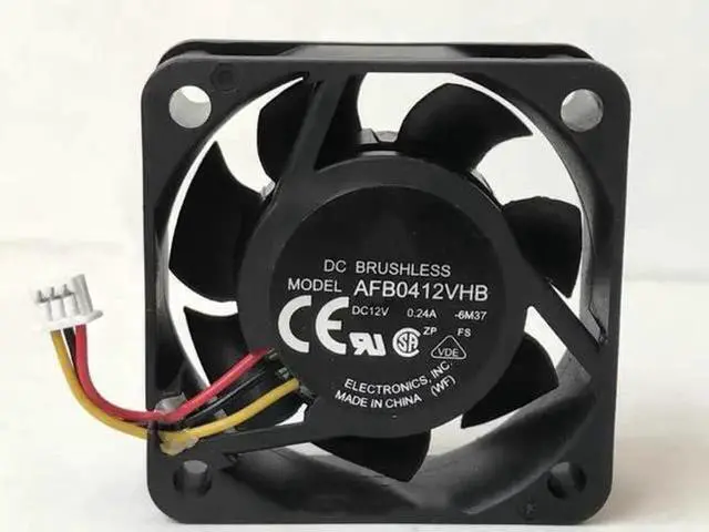 Main image of DC12V 0.24A AFB0412VHB 4015 4cm 3-wire dual ball bearing chassis cooling fan
