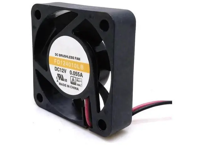 Alt view image 2 of 4 - DC12V 0.055A FD124010LB 4010 4cm 2-Wire Dual Ball Silent Cooling Fan