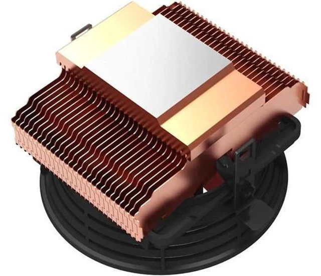 Alt view image 4 of 4 - Q100M Copper plating CPU cooler 10cm 4pin PWM quiet Fan For Intel 775 1150 1151 1155 1156 AMD Q100 PC Cooling fan