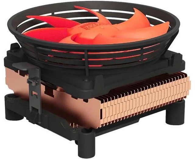 Alt view image 2 of 4 - Q100M Copper plating CPU cooler 10cm 4pin PWM quiet Fan For Intel 775 1150 1151 1155 1156 AMD Q100 PC Cooling fan