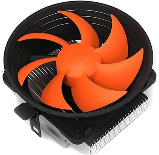 Alt view image 3 of 4 - Q100M Copper plating CPU cooler 10cm 4pin PWM quiet Fan For Intel 775 1150 1151 1155 1156 AMD Q100 PC Cooling fan