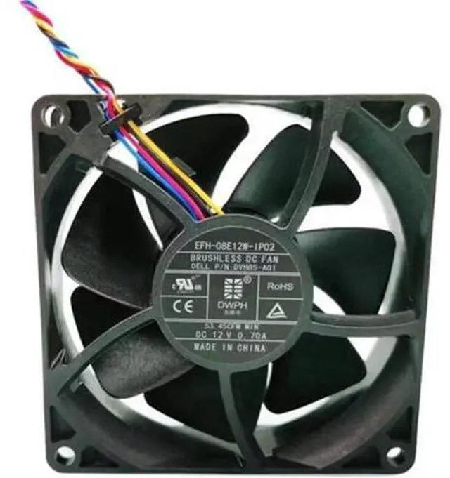Main image of 80MM EFH-08E12W-IP02 DC12V 0.7A 4 Wires PWM 8CM Cooling Fan 80x25mm