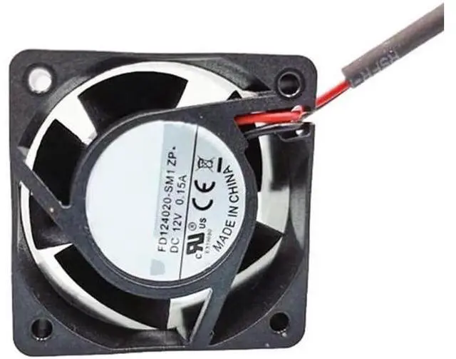 Main image of 40MM FD124020-SM1 ZP 12V 0.15A 2 Wires 4CM Silent Cooling Fan 40x40x20MM