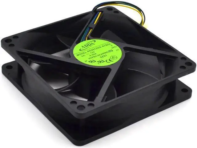 Alt view image 5 of 6 - 92mm 90mm PWM 12V FAN ADDA AD0912UX-A7BGL 9225 3900RPM 50CFM CPU cooling fan