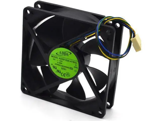 Alt view image 6 of 6 - 92mm 90mm PWM 12V FAN ADDA AD0912UX-A7BGL 9225 3900RPM 50CFM CPU cooling fan