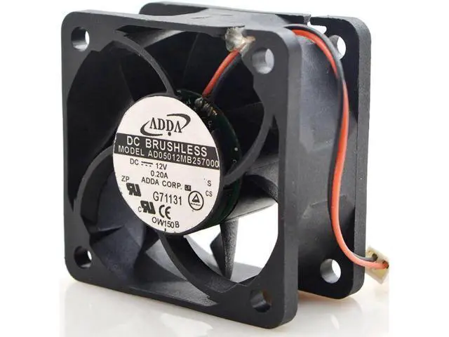 Alt view image 4 of 4 - 1pcs AD05012MB257000 high air volume fan 12V 5025 5CM 0.20A Dual ball bearing cooling fan