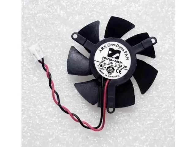 Alt view image 2 of 2 - DC12V Graphics Card Cooling Fan FS1250-A1142A FS1250A1342A 0.19A 2-Lines Server Round Fan