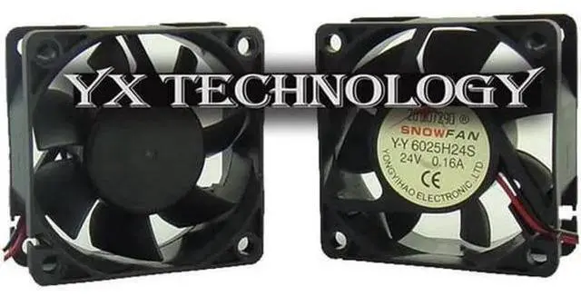 Alt view image 2 of 2 - New YY6025H24S 6025 6cm 24V 0.16A cooling fan DC fan 60*60*25mm