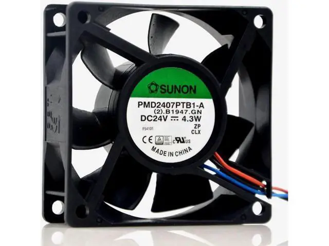 Alt view image 3 of 4 - 1pcs PMD2407PTB1-A 7CM fan 24V 4.3w 5.0w 7020 3-wire inverter cooling fan
