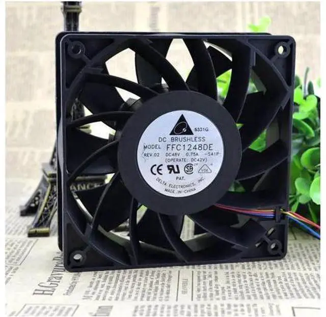 Main image of 12038 12CM large air volume fan 48V 0.75A FFC1248DE double ball a lot of spot cooling fan