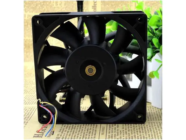 Alt view image 2 of 6 - 12038 12CM large air volume fan 48V 0.75A FFC1248DE double ball a lot of spot cooling fan