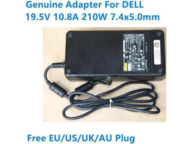 Alt view image 2 of 2 - 19.5V 10.8A 210W DA210PE1-00 D846D AC Adapter For DELL M17x M6700 M6500 M4500 E5500 E5510 Laptop Power Supply Charger