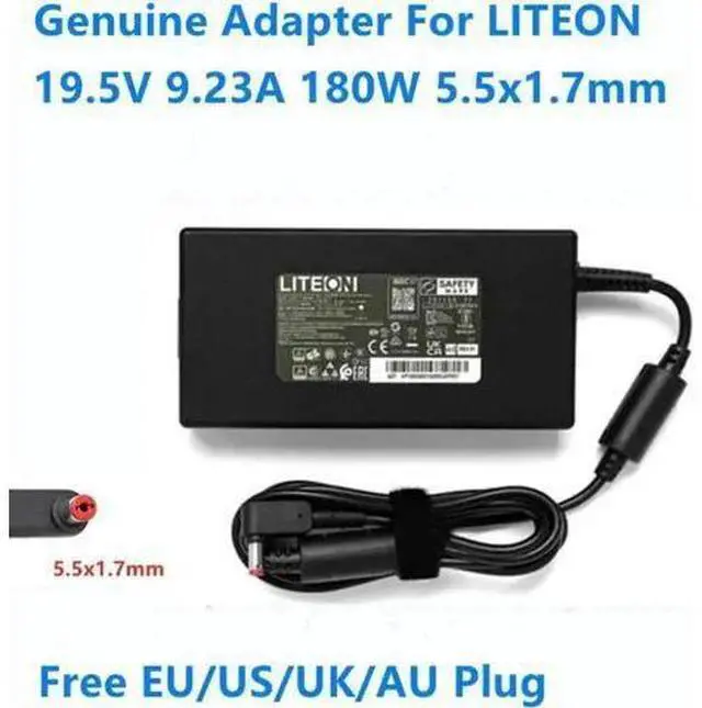 Main image of 19.5V 9.23A 180W 5.5x1.7mm LITEON PA-1181-16 Power Supply AC Adapter For PT314 NITRO AN515 PREDATOR Laptop Charger