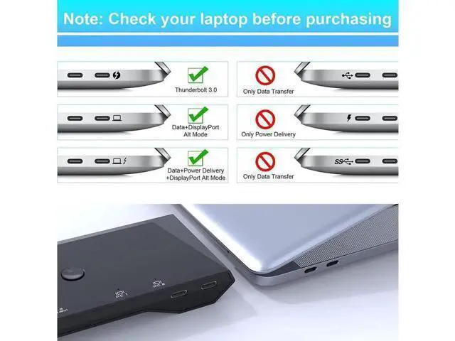 Alt view image 4 of 6 - 2-Port USB Type-C KVM Switch, 4K 60Hz HDMI KVM Switch 2 in 1 Out Dual USB C KVM Switch 2 Computers with HDMI, 60W PD, 3X USB 2.0, Remote Control, 3.5mm Audio/Mic for M-a-c-Book, i-Pad Pro, USB-C PC