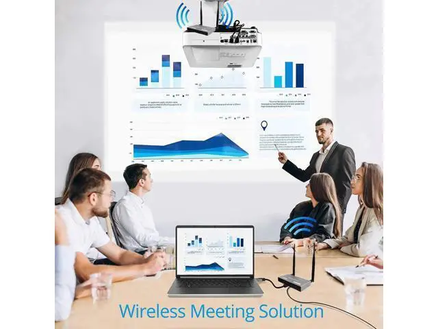 Alt view image 3 of 5 - 200M Wireless WiFi Transmitter Receiver USB KVM 1080P HDMI Loop IR Remote Wireless HDMI Extender Splitter Switch PC To Multi TV
