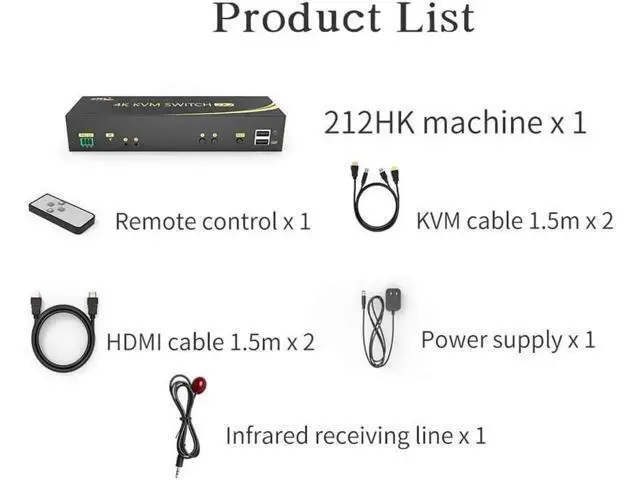 Alt view image 3 of 7 - 4K HDMI KVM Switch 2x2, 2 in 2 Out Dual Monitor Extended Display 4K @60Hz 4:4:4 with Audio and USB 2.0 Hub Sharing PC Monitor Keyboard Mouse Switcher