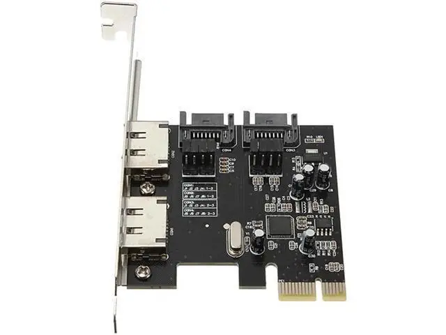 Alt view image 2 of 6 - PCIE eSATA SATA III Expansion Card PCI-E To SATA3 SATA3.0 6Gb/s Three Generations PCI-E Express Adapter