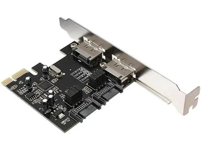 Alt view image 5 of 6 - PCIE eSATA SATA III Expansion Card PCI-E To SATA3 SATA3.0 6Gb/s Three Generations PCI-E Express Adapter