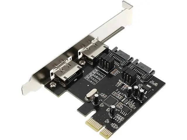 Alt view image 3 of 6 - PCIE eSATA SATA III Expansion Card PCI-E To SATA3 SATA3.0 6Gb/s Three Generations PCI-E Express Adapter