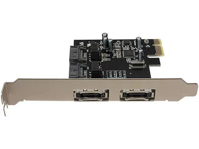 Alt view image 6 of 6 - PCIE eSATA SATA III Expansion Card PCI-E To SATA3 SATA3.0 6Gb/s Three Generations PCI-E Express Adapter