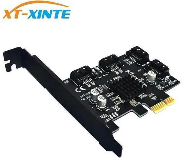 Main image of 88SE9215 4 Ports SATA 6G PCI Express Controller Card PCI-e To SATA III 3.0 Converter Support Low Profile Bracket SATA3.0