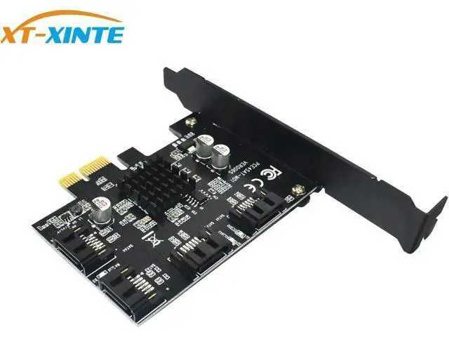 Alt view image 6 of 6 - 88SE9215 4 Ports SATA 6G PCI Express Controller Card PCI-e To SATA III 3.0 Converter Support Low Profile Bracket SATA3.0
