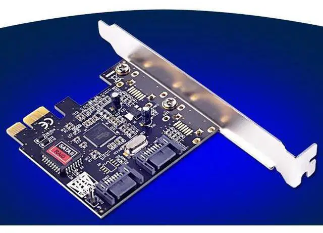 Main image of 2 Ports SATA 2.0 PCI-E Raid Controller Card SIL3132 Chipset for Silicon RAID 0 1