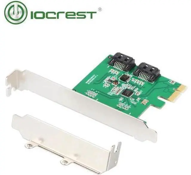 Main image of 2 Port SATA III PCI-e 2.0 x1 RAID Card with low profile bracket