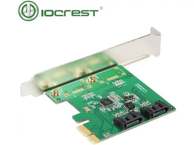 Alt view image 4 of 4 - 2 Port SATA III PCI-e 2.0 x1 RAID Card with low profile bracket