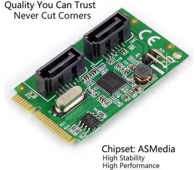 Main image of 2 ports SATA 3.0 Mini PCI-E Controller Card