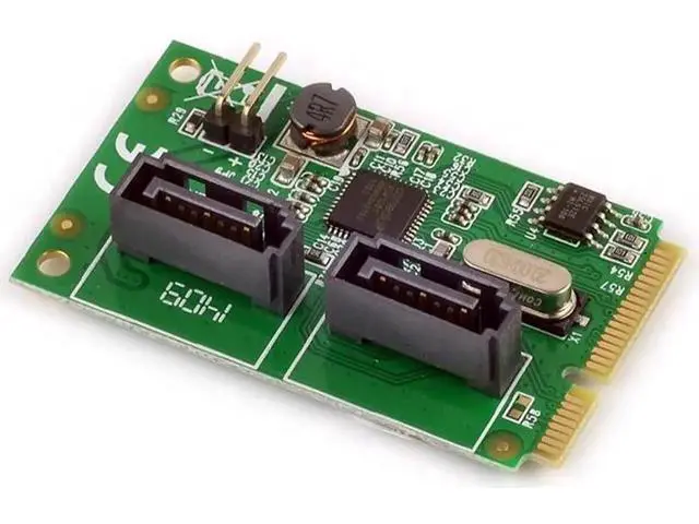 Alt view image 3 of 4 - 2 ports SATA 3.0 Mini PCI-E Controller Card