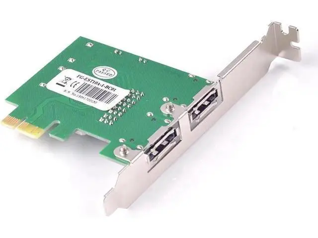 Alt view image 4 of 6 - 2 Ports SATA + 2 ports eSATA 6G PCI Express Controller Card PCI-e To SATA III 3.0 Converter SATA3.0