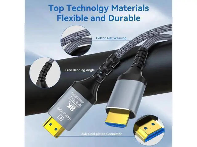 Alt view image 2 of 7 - 8K HDMI 2.1 Fiber(H134G) 30M