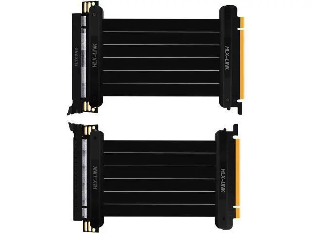 Alt view image 3 of 5 - 10-100CM High Speed PC Graphics Cards PCI Express Connector Cable Riser Card PCI-E 16X Flexible Cable Extension Port Adapter