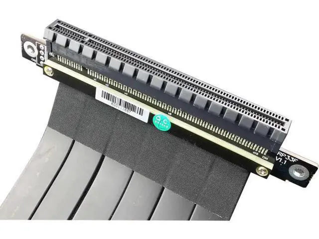Alt view image 5 of 5 - X16 to 3.0 X16 Male to Female Riser Extension Cable Graphics Card PC Install Chasis PCI Express Extender Ribbon 128G/Bps